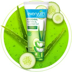 Everyuth Nourshing Aloe Vera and Cucumber Gel for Skin Rashes for All Skin Type-