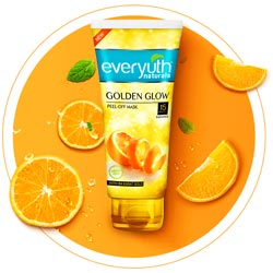 Everyuth Golden Glow Peel Off Mask 15 Minutes Radiance Paraban Free-25gm