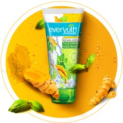 Everyuth Tulsi Turmeric Face Wash,Paraben Free Face Wash-50gm Tube