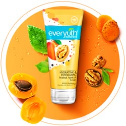 Everyuth Hydrating and Exfoliating Walnut Apricot Scrub-50gm Tube