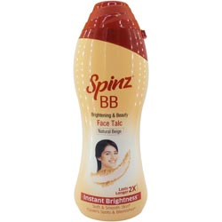 Spinz BB Natural Beige Brightening and Beauty Face Talc Instant Brightness