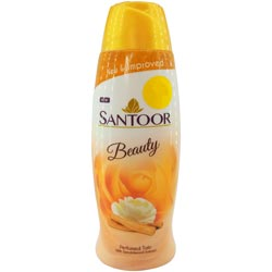 Santoor Beauty Perfumed Talc with Sandalwood Extract,Sandal Talc,Face Talc-100gm