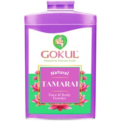 Gokul Natural Tamarai Face and Body Powder-100gm Tin