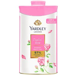 Yardley London English Rose Fragrant Beauty Talc 97% Naturally-Tin