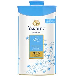 Yardley London Lace Fragrant Beauty Talc 97% Naturally Derived-Tin