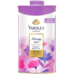 Yardley London Morning Dew Fragrant Beauty Talc 97% Naturally Lily,Frangipani-Ti