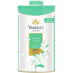Yardley London Imperial Jasmine Fragrant Beauty Talc 97% Naturally Derived-Tin