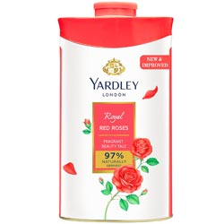 Yardley London Royal Red Rose Fragrant Beauty Talc 97% Naturally Derived-Tin