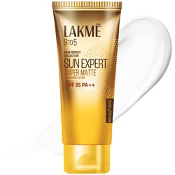 LAKME 9 to 5 Sun Expert SPF 25 PA++ Super Matte Sunscreen Lotion-Tube