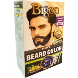 Bigen Natural Black B101 for Beard,Mustache,Sideburns Men's Beard Color-2N*20gm