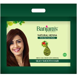 Banjara's Natural Henna with Hair Care Herbs for Silky Smooth Hair-100gm