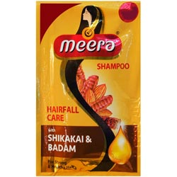 Meera Shampoo Hairfall Care with Shikakai & Badam for Strong & Healthy Hair-5ml