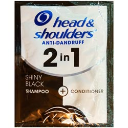 Head and Shoulders 2 in 1 Shiny Black Shampoo,Conditioner-8ml Pouch