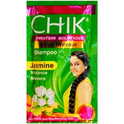 Chik Protein Solutions Soya Protein Shampoo,Jasmine Fragrance with Aloe Vera-4ml