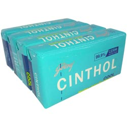 BUY 3 GET 1 FREE Cinthol Cool Bath Soap Menthol,Active Deo Fragrance-4N*75gm