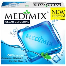 Medimix Clear Glycerine Oil Balance Eucalyptus Oil & Mint for Oily Skin-100gm