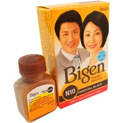 Bigen Oriental Black N10 Powder Hair Dye for Covering Grey-6gm