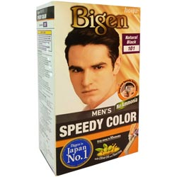 Bigen Natural Black 101 Men's Speedy Color withOlive Oil,Taurine-2*40gm