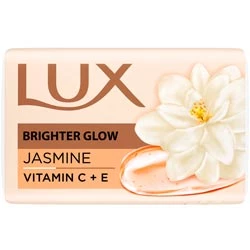 LUX Jasmine Brighter Glow Bathing Bar,Bath Soap with Vitamin C+E-Bar