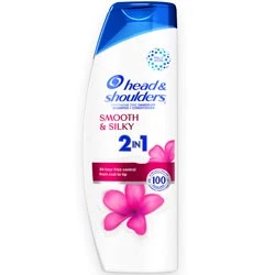 Head and Shoulders 2 in 1 Anti Dandruff Smooth & Silky Shampoo,Conditioner-180ml