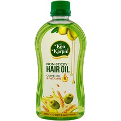 Keo Karpin Non Sticky Hair Oil with Olive Oil & Vitamin E for Smooth,Soft,Shiny 
