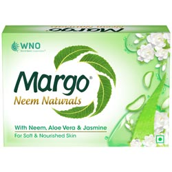 Margo Neem Naturals with Neem,Aloe Vera and Jasmine for Soft Nourished Skin-100g