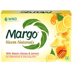 Margo Neem Naturals Soap with Neem,Honey and Lemon for Glowing Skin-100gm