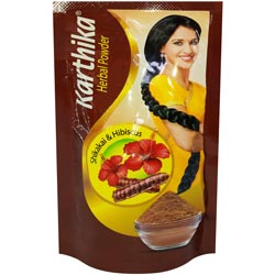 Karthika Herbal Powder Shikakai and Hibiscus Powder-40gm Pouch