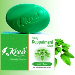 Krea Shiny Kuppaimeni Premium Bath Soap,Anti Acne,for All Skin Types-100gm Bar