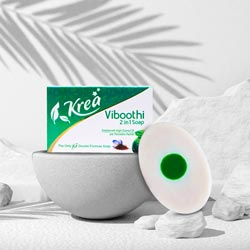 Krea Viboothi 2 in 1 Soap with Virgin Coconut Oil-100gm Bar