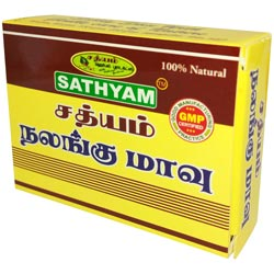 Sathyam Herbal Body Wash Powder,Nalungu Maavu-40gm Carton