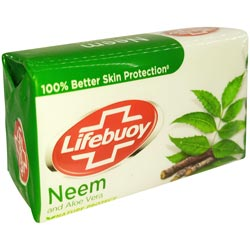 Lifebuoy Neem and Aloe Vera Soap with 100% Better Skin Protection