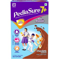 Pediasure 7 Plus Health Mix Powder,Chocolate Flavour with Oats and Almond-200gm
