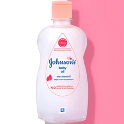 Johnson's Baby Oil with Vitamin E,with No Added Parabens,Dyes,Phthalates