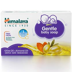 Himalaya Gentle Baby Soap with Almond Oil,Olive Oil,Paraben Free,Phthalates Free