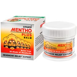 Emami Mentho Plus Balm Relief from 10 Kinds of Headaches,Headache Expert-8ml