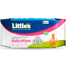 Littles Baby Wipes,15*20cm Soft Cleansing Wipes with Aloe Vera,Jojoba Oil,Vitami