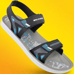 Walkaroo Boys Back Belt Sandals-Art No:WG5813/BLACK GREY