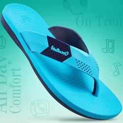 Walkaroo Men Casual Slippers-Art No:WC4805/Turquoise Navy Blue