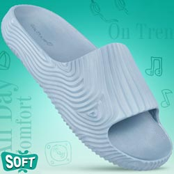 Walkaroo Men Soft Slippers for Casual Use-Art No:WC8769/Aqua Blue