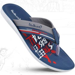 Walkaroo Boy KIds V Straps Slippers-Art No:WBR50013/BLUE