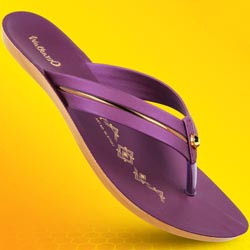 Walkaroo Basix Women Daily Wear Slippers-Art No:WLB70403/PLUM Color