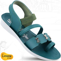 Walkaroo Girl Kids Soft Back Belt Sandals-Art No:WKR81002/GREEN