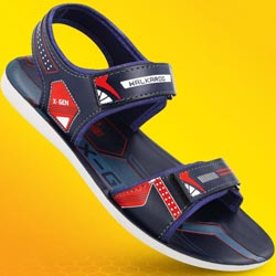 Walkaroo Basix Boy Kids Back Belt Sandals-Art No:BX1967/BLUE RED