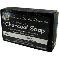 Gpk Activated Charcoal Soap for Skin Whitening,Remove Dead Skin Cells-80gm Bar