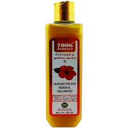 7006 Hibiscs Flower Herbal Shampoo(Semparuthi Poo Herbal Shampoo)-250mi Bottle