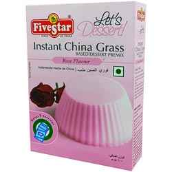Five Star Instant China Grass Based Dessert Mix Rose Flavour-100gm Carton
