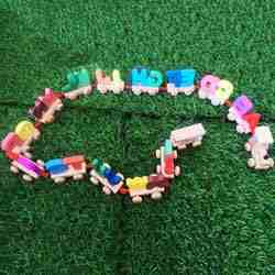 Wooden Alphabet Train,ABCD Train