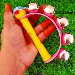 Wooden Bell Rattles for making Attractive Sounds-color may vary