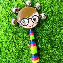 Mr.Bell Wooden Rattle(Random Color)